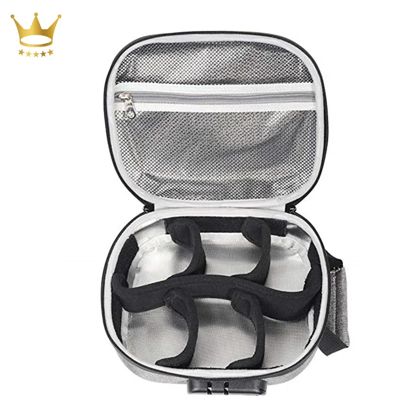 Fashion Lockable EVA Hard Smell Proof Carrying Case with with Handle