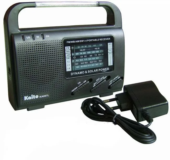 am/fm /sw and bulit-in rechargeable batteries.solar radio