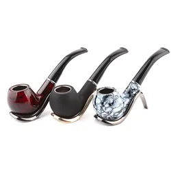 Yiwu Futeng Hot Selling Custom Logo Resin Wooden Smoking Pipes Wholesale