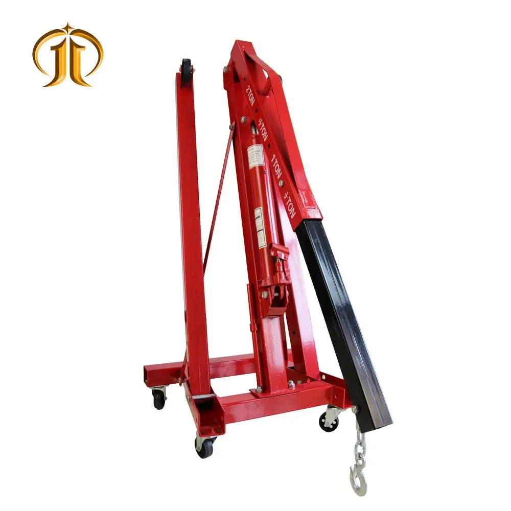Portable Mini 2 Ton Hydraulic Jack Engine Hoist Shop Crane Assembly