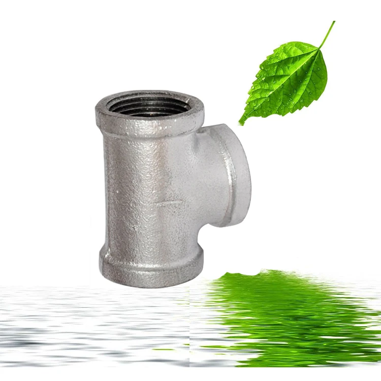 Factory Manufacture Black Malleable Iron Pipe Fittings Tee