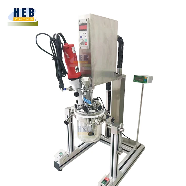 Cosmetic lab mixer equipment cosmetics vacuum stainless steel reactor