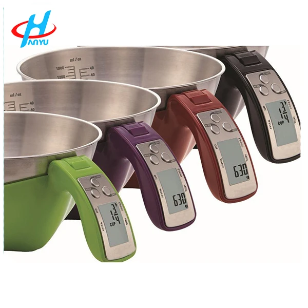 5KG Digital Measuring Tools Kitchen Weight Scale Food Balance with 1500ml Stainless Steel Bowl Volume