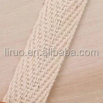 10mm nature color100%cotton webbing