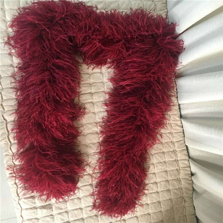 Factory directly sale cheap 12 plys feather boa fluffy ostrich feather boas