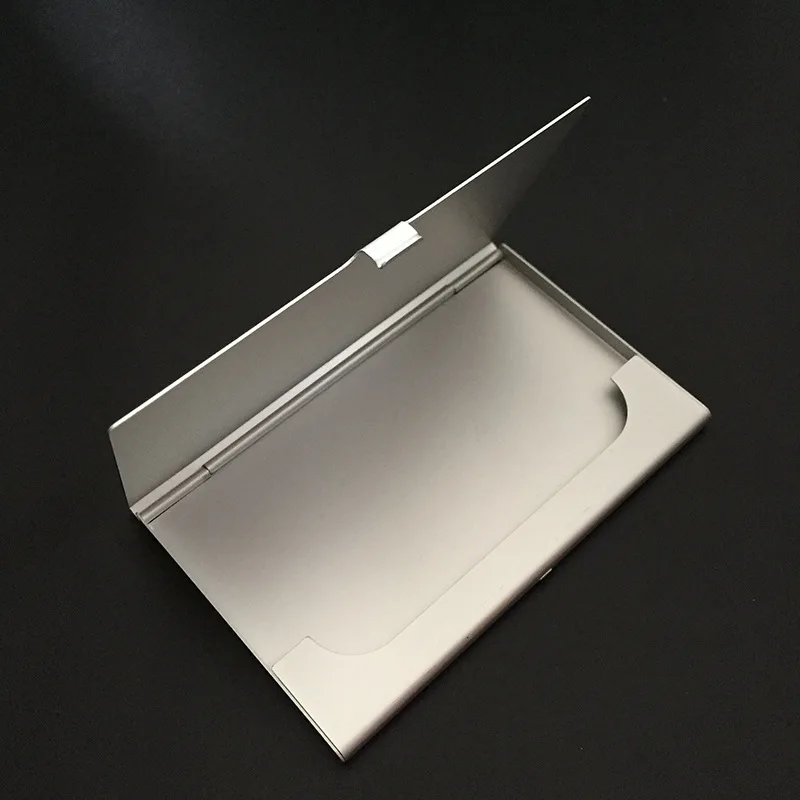 custom logo rfid aluminum credit card business card case
