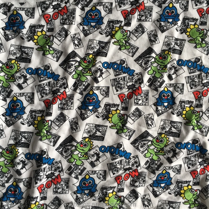 
Digital print cotton spandex french terry fabric,digital print french terry fabric for baby NO MOQ 