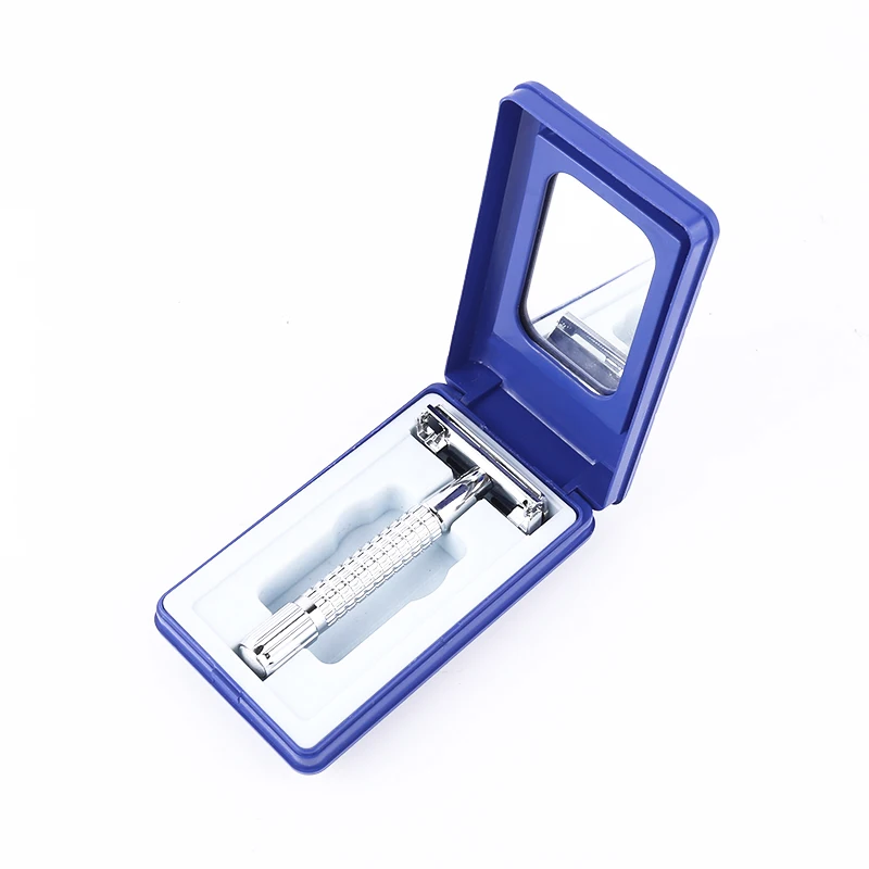 Vintage Butterfly opening safety razor double edge razor safety razor with mirror box