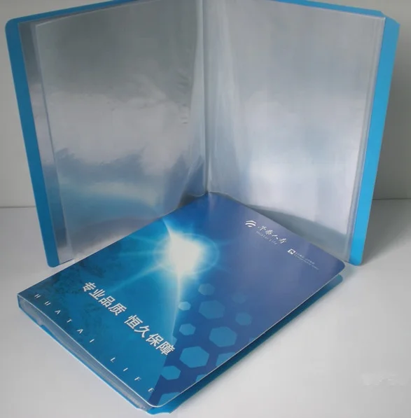 Cheap price PP display book file PP plastic folder office document bag with custom size