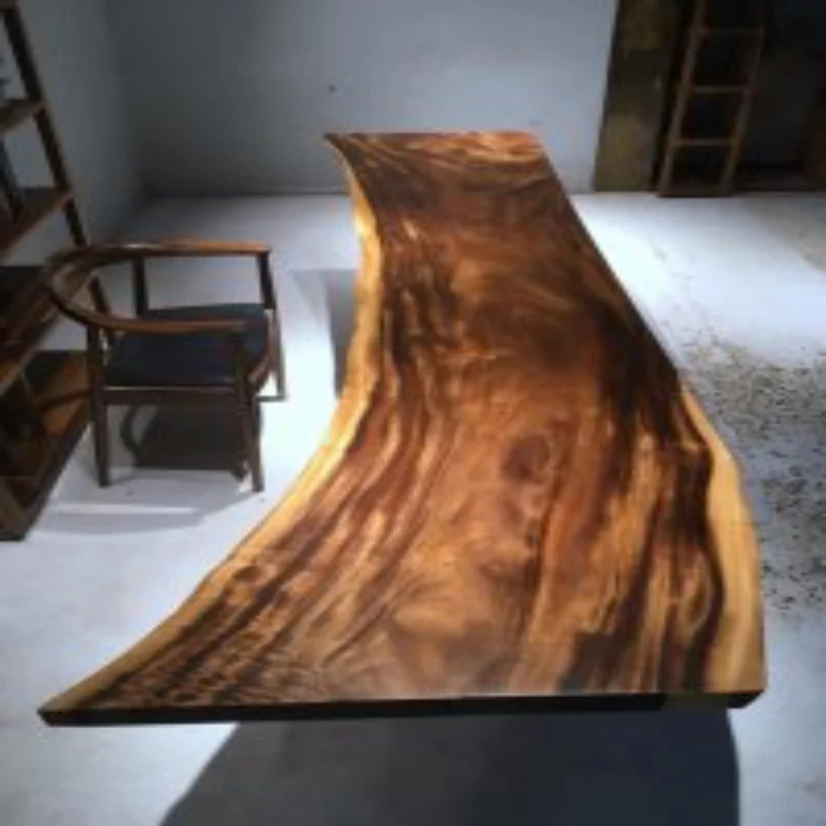 Dining Room Natural Solid Wood Dining Table And Chairs