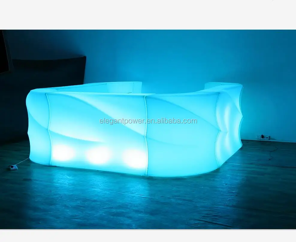 Custom made lounge IP68 Water proof  party nightclub 16 color changing Illuminated led furniture bar counter
