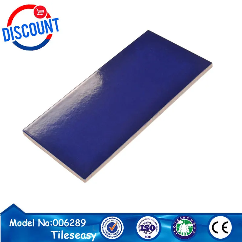 FINA standard 244*119 mm size white swimming pool tile