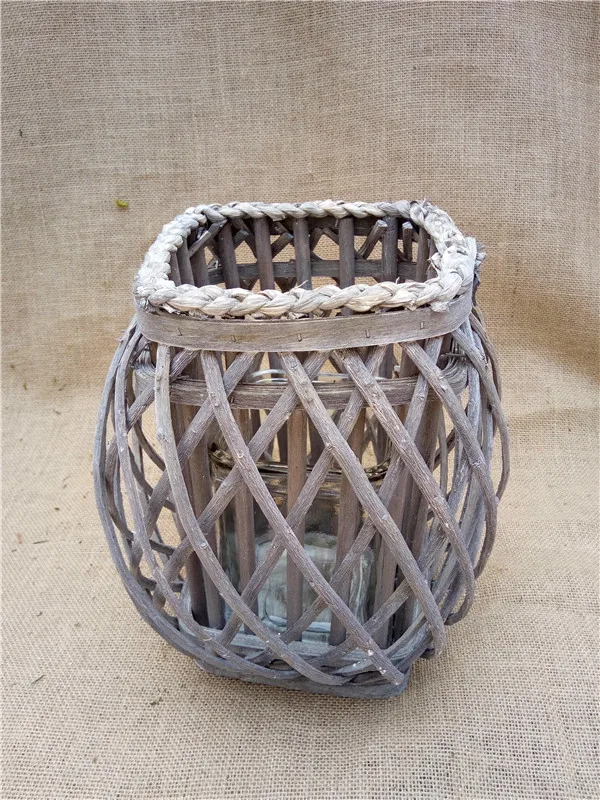 
Willow wicker white decorative lanterns 