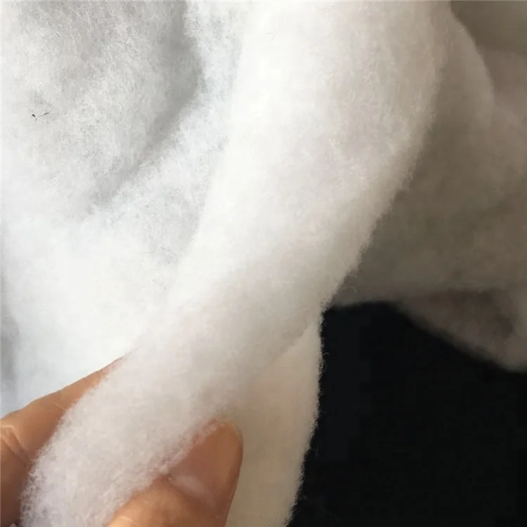 polyester wadding cotton Quilted fabric jacket lining polyester material interlining batting