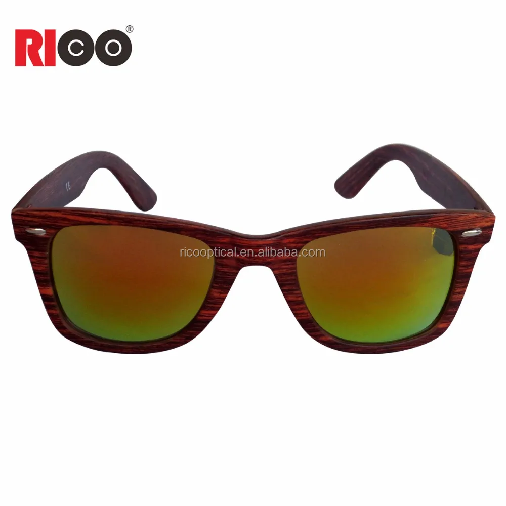 Оптовая продажа 2019 Классические солнцезащитные очки с деревянным принтом под заказ в стиле ретро для мужчин и женщин
