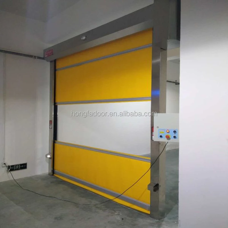 PVC  Polycarbonate Transparent Fast Roller Shutter Door