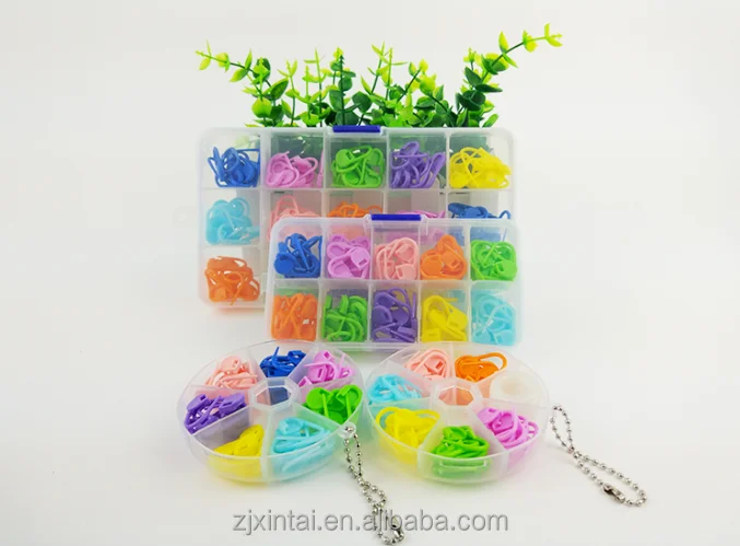 Wholesale colorful DIY knitting tool plastic safety pins