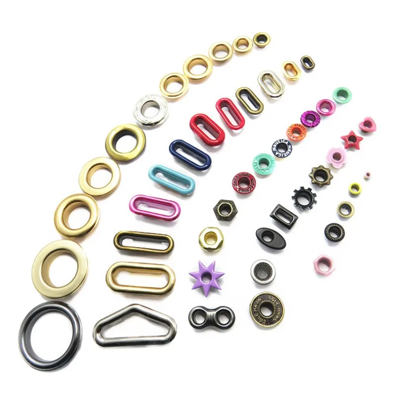 20mm Plating Engrave Logo  Eyelets Curtains With Washer