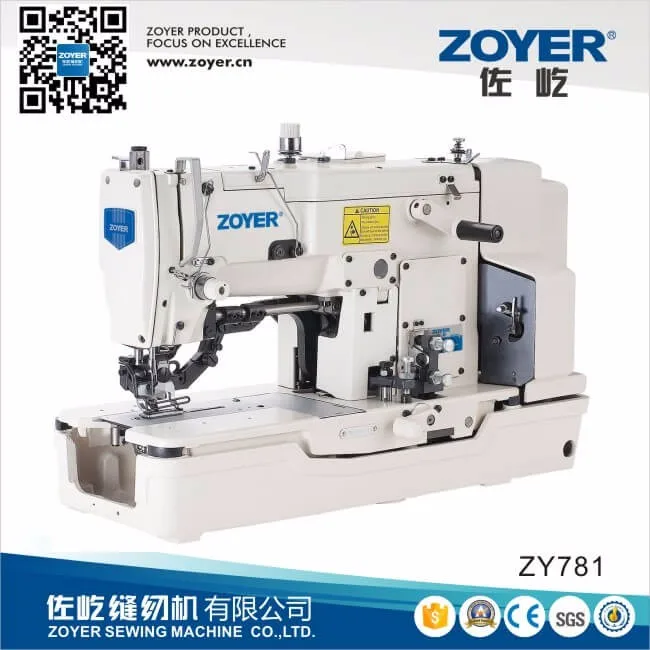 Button Holing Industrial Sewing Machine ZY781 Zoyer Straight Electronic White Fabric Press Kit for Industrial Sewing Machine