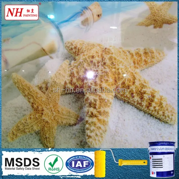 dust-free epoxy floor paint varnish for 3d