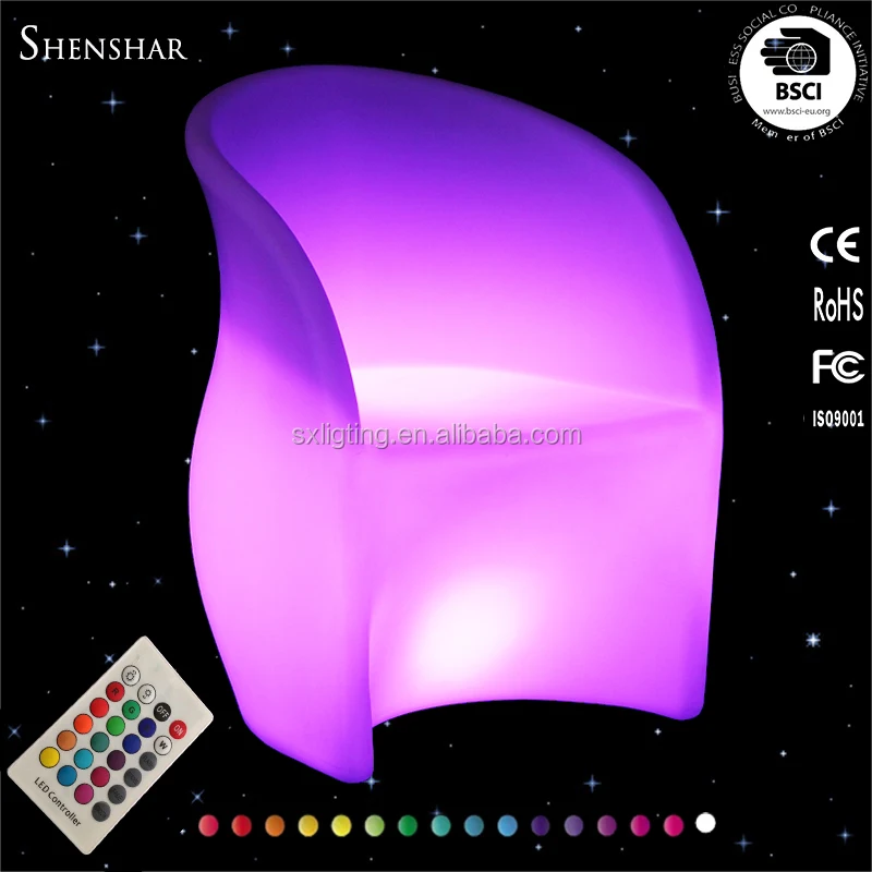 LED Lighted table and chair