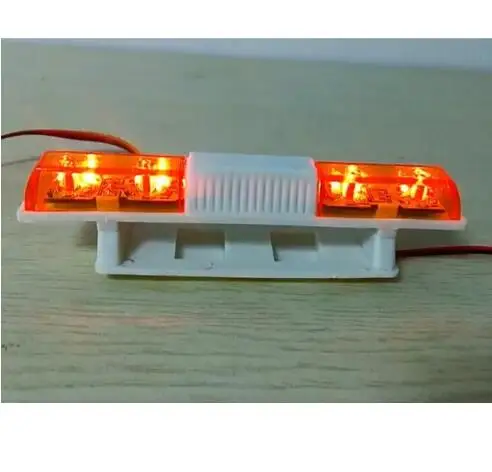 Newest RC Orange Rotating Light Bar sale ( Square 5 Selection Modes) for RC Car Truck Rock Crawler Accessories