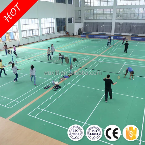 Various kinds synthetic plastic pvc sports indoor basketball/badminton/dance/multi-purpose flooring