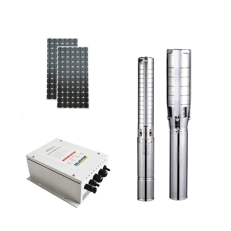 Solar 24V Dc Borehole Solar Washing Machine Pump Submersible Deep Water Well Pump