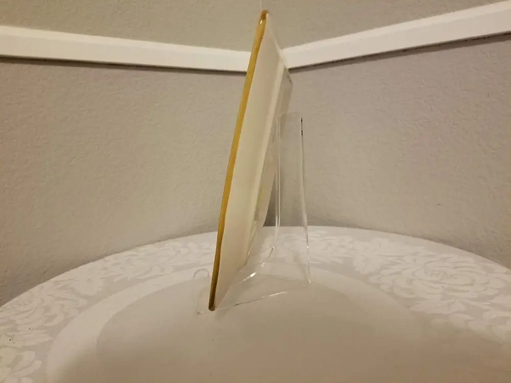 Acrylic Easel Stand Multipurpose Easel Display Flat Plates Photos Place Cards Weddings Funerals or Birthdays