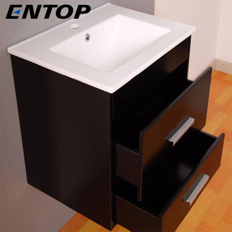 ENTOP MDF modern waterproof bathroom vanities unit with basin