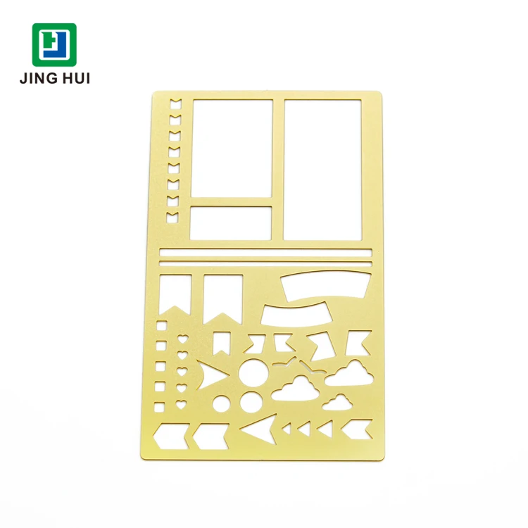 Пользовательский матовый DIY планировщик шаблон металлический трафарет для рисования
