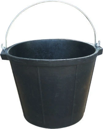 
concreters rubber bucket cement pail Recycled rubber container 