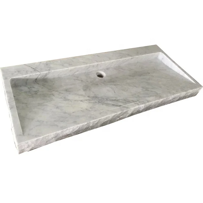 One Piece Bathroom And Countertop Marble Vanity Bathroom Sink