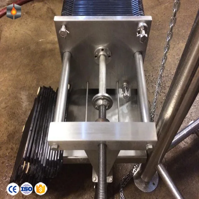 plate frame oil filter press machine for plant seeds crude oil