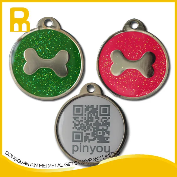 stainless steel pet id tag qr rfid pet tag printing dog tag