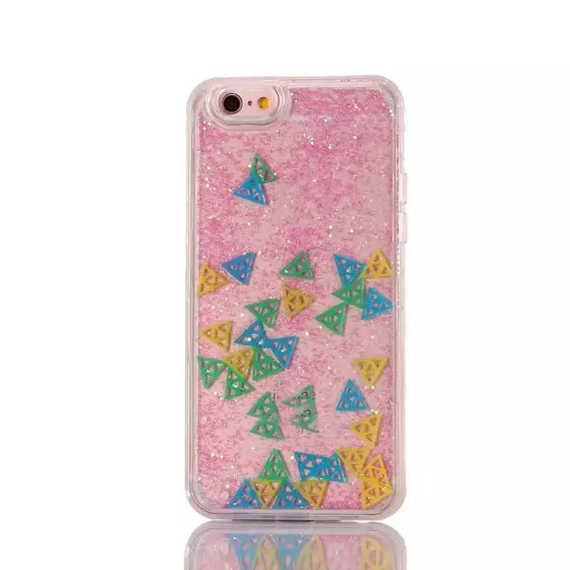 Dynamic Liquid Flow Soft TPU Rubber Edge With Hard Plastic Back Mobile phone cover accessory case for iPhone 7