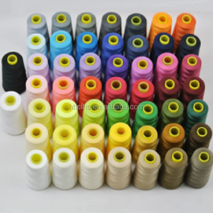 Stock lot 40/2 5000Y polyester sewing thread , bulk sewing thread with cheap price