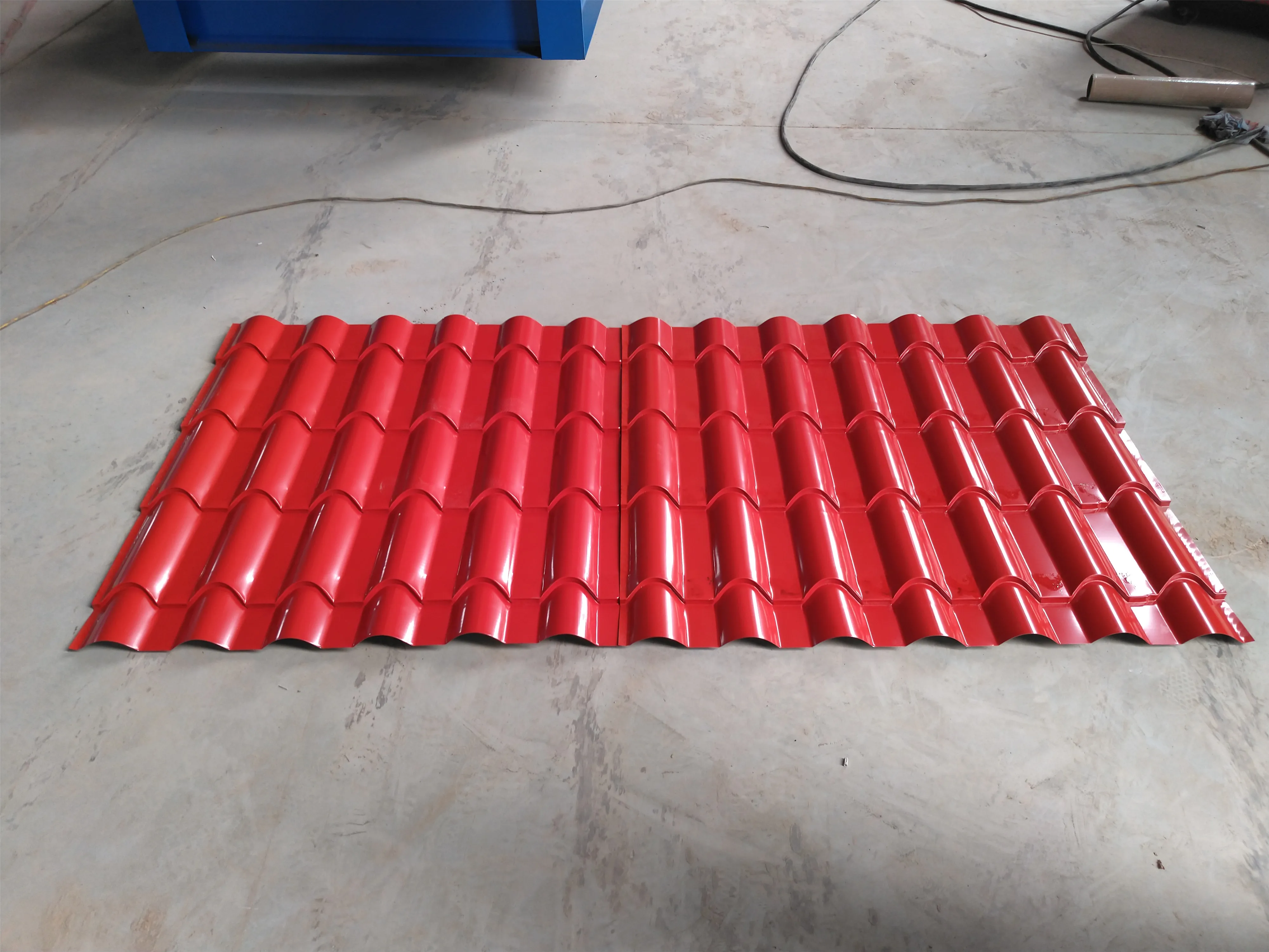 zinc roofing glazing tiles press equipment