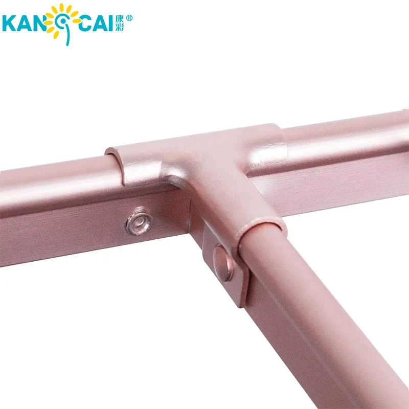 
Space Saving Drip Hanger Aluminum Clothes Rack with Clips 