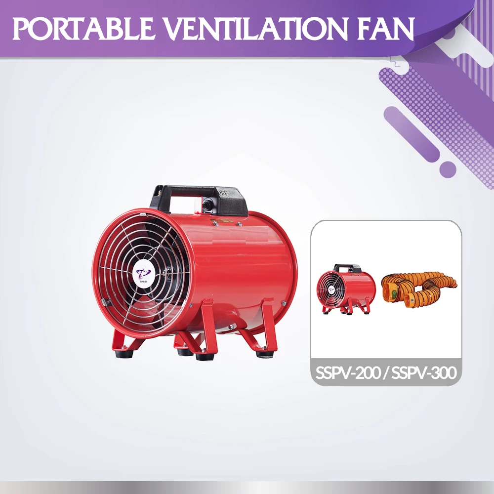 
Reliable quality low price underground use SSPV-200 portable ventilation fan 