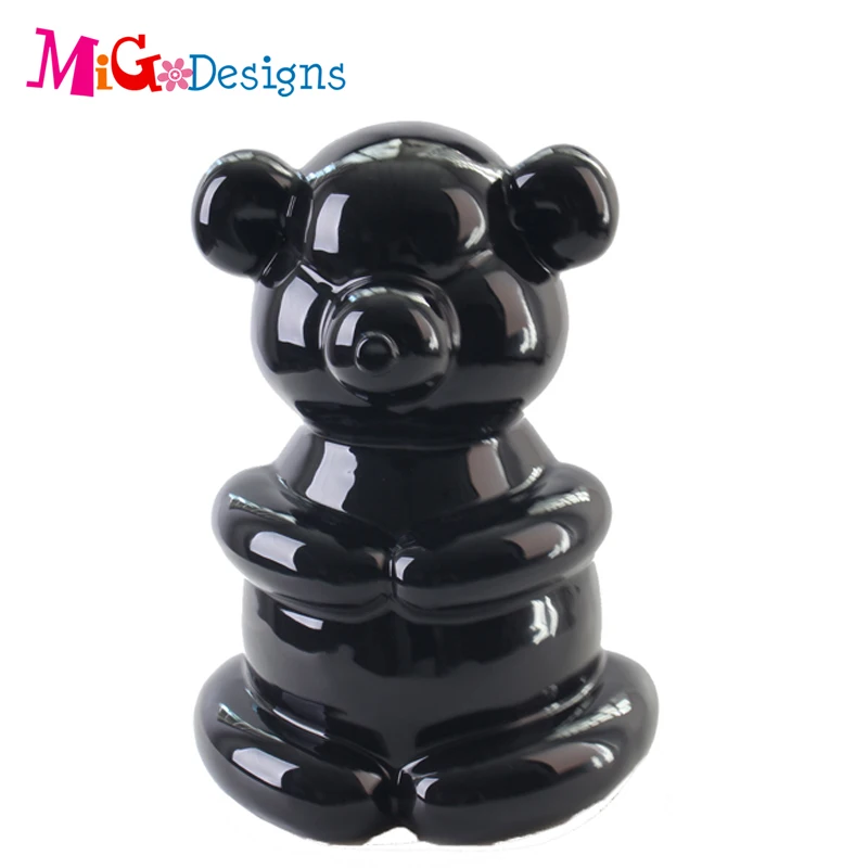 Черная обезьяна Панда Свинья овец Тигр керамическая Собака копилка монета копилка для детей