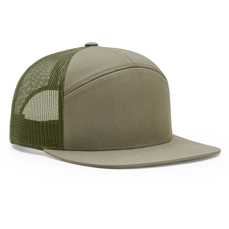 7 Panel Snapback Trucker Cap