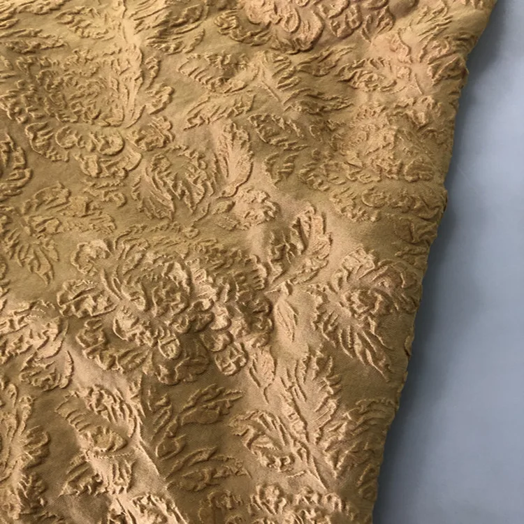 Изготовленный На Заказ Шелковый жаккардовый пузырь, шелковая ткань для платья