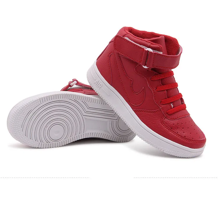 
china Fashion Design Kids Sneakers Girls Leather Rubber Shoes Boys Casual Shoes 