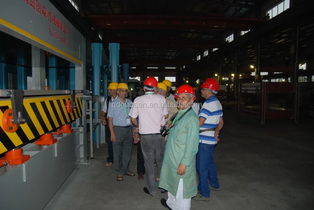 2018 chipboard machinery/chip board hot press/ making machine/production line