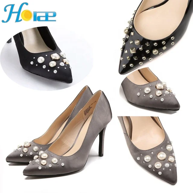 JC601 New pearl rivet and studs 12mm pearl rivet rhinestone for  shoe and garment