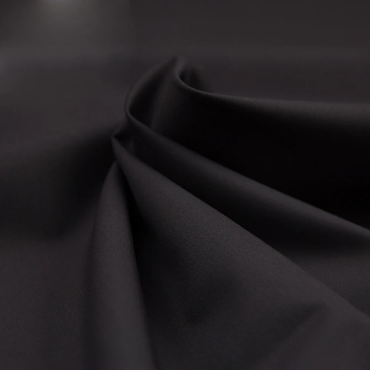 Wholesale Polyester Dubai Satin Fabric Korean Black Abaya