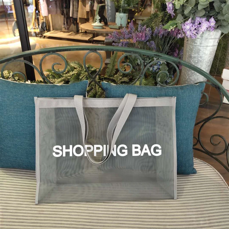 
New Products Customized Fashion High Quality Nylon Tote Mesh Shopping Bags 