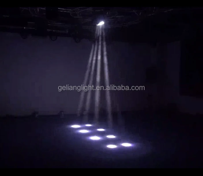 hot selling full color 8x10w 80w RGBW 4IN1 disco stage light led spider beam moving head light