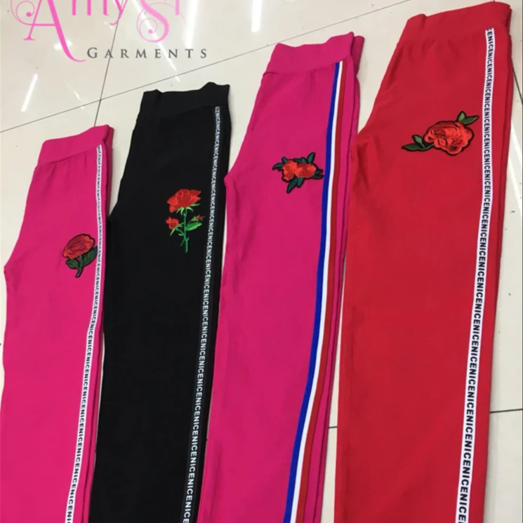 1.34 USD GK02 flower design elastic tight 5 - 8 years kids girls children pants, children trousers, children pants leggings